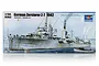 Trumpeter 1/700 scale German Zerstorer Z-7 1942 destroyer plastic model kit box art showing a detailed illustration of the ship at sea.
