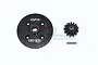 GPM Hardened Steel Maxx 4S Straight Cut Rear Differential Gear Set TXMS1200RS-BK