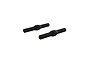 Two black metal turnbuckles for ARRMA RC vehicles shown against a plain white background.