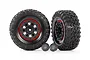 Traxxas 2.2" Canyon RT Tyres on Black Mercedes Benz G 63 Rims - Glued Wheels 2Pcs 8874