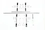 GPM Racing silver aluminium sway bar upgrade kit for RC vehicles, including sway bars, arms, turnbuckles, screws, and a drill bit on a white background.