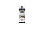 A 400ml aerosol can of Vallejo Hobby Paint in Ultramarine Blue, featuring a clear plastic cap and safety warning labels on a white background.