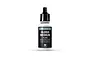A 17ml bottle of Vallejo Gloss Medium with a black dropper cap, white body, and black label, isolated on a white background.