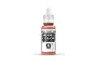 A 17ml bottle of Vallejo Model Color German Orange acrylic paint with a white dropper cap, centered against a white background.
