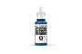 A 17ml bottle of Vallejo Model Color Royal Blue acrylic paint, featuring a white dropper cap and a label with the product name and code 70.809.
