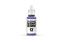 A 17ml bottle of Vallejo Model Color Blue Violet acrylic paint, showing the purple bottle, white dropper cap, and product label.