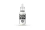 A 17ml bottle of Vallejo Model Color Off White acrylic paint, showing the white plastic dropper bottle with a black and white label.