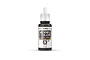 A 17ml bottle of Vallejo Model Color acrylic paint in German Cam Black Brown, featuring a white dropper cap and a label with the Vallejo logo.