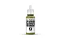 A 17ml bottle of Vallejo Model Color acrylic paint in Golden Olive, featuring a white dropper cap and a label with the AV logo.