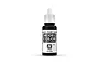 A 17ml bottle of Vallejo Model Color Glossy Black acrylic paint, featuring a white dropper cap and a label with the product name and code 70.861.