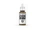 A 17ml bottle of Vallejo Model Color US Field Drab acrylic paint, featuring a white dropper cap and a label with the product name and code 70.873.