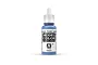 A 17ml bottle of Vallejo Model Color Azure acrylic paint, featuring a white dropper cap and a label with the product name and code 70.902.