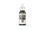 A 17ml bottle of Vallejo Model Color Uniform Green acrylic paint, featuring a white dropper cap and a label with the product name and number 70.922.