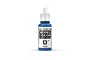 A 17ml bottle of Vallejo Model Color Dark Blue acrylic paint, showing the white cap, blue body, and product label against a white background.