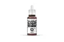 A 17ml bottle of Vallejo Model Color Saddle Brown acrylic paint, featuring a white dropper cap and a label with the product name and code 70.940.