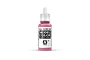 A 17ml bottle of Vallejo Model Color Pink acrylic paint, featuring a white dropper cap and a label with the product name and Vallejo branding.