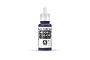 A 17ml bottle of Vallejo Model Color Violet acrylic paint, showing the purple bottle with a white dropper cap and label.