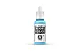 A 17ml bottle of Vallejo Model Color Sky Blue acrylic paint, featuring a white dropper cap and a label with the product name and code 70.961.