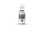 A 17ml bottle of Vallejo Model Color Green Grey acrylic paint, featuring a white dropper cap and a label with the product name and code 70.971.