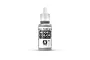 A 17ml bottle of Vallejo Model Color Sky Grey acrylic paint, featuring a white dropper cap and a label with the product name and code 70.989.