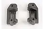 A pair of black plastic Traxxas 30-degree caster blocks for RC vehicles, shown against a plain white background.