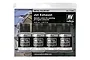 Vallejo Metal Colour Jet Exhaust Colour Acrylic Paint Set 4Pcs 77602