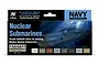 Vallejo Model Air Nuclear Submarines Colour Acrylic Airbrush Paint Set 8Pcs 71611