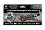 Vallejo Model Air US Army Air Corps China-Burma-India Pacific Theater WWII acrylic paint set box featuring a P-40 Warhawk illustration.