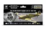 Vallejo Model Air RAF Desert Scheme & M.T.O. 1940-1945 paint set packaging featuring a Hawker Hurricane illustration.