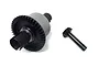 Rovan 5IVE-T rear differential assembly with helical ring gear and separate pinion gear on a white background.