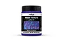 A 200ml jar of Vallejo Diorama Effects Pacific Blue water texture paste, featuring a black lid and a label with product details.