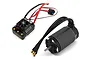 Hobbywing EzRun Max6 ESC and 4985SL brushless motor combo set on a white background.
