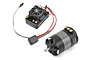 Hobbywing XeRun XR8 SCT ESC and 3800Kv brushless motor combo set on a white background.
