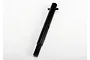 A black metal slipper input shaft with a spring pin for Traxxas RC vehicles, shown against a plain white background.