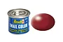 A 14ml tin of Revell Email Color enamel paint in silk purple red, shown next to a color swatch of the paint.