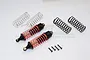 GPM Black Aluminium Traxxas Slash, Stampede & Rustler Front Shocks 2Pcs RUS087F-BK-OR