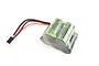 Tornado 6V 5000mAh NiMH hump battery pack with black and red wires and a receiver connector.