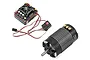Hobbywing XeRun XR8 Plus ESC and 4268SD 2600Kv brushless motor combo set on a white background.