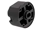A black plastic HSP locked differential case shown from a side angle against a white background.