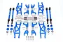 GPM Blue Aluminium Maxx 4S Wide Suspension & Drive Shaft Kit w/ Hardware TXMS100-B