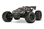 ARRMA Kraton 1/8 scale 4WD electric RC truggy roller in black, shown from a front three-quarter angle against a white background.