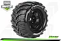 A single Louise 3.8 inch MT-Cyclone MFT monster truck wheel with a black rim and aggressive tread pattern, shown against a white background.