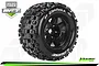 A single Louise 3.8 inch ST-Uphill MFT RC tyre mounted on a black rim, featuring aggressive tread and white branding.