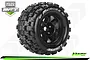 A single Louise 3.8 inch ST-Mcross MFT tyre mounted on a black RC wheel, featuring a blocky tread pattern and white sidewall lettering.