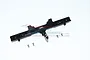 GPM Black Aluminium TRX-4 & TRX-6 Mercedes Benz Rear Bumper w/ Drop Hitch TRX6330R-BK