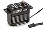 Power HD Storm S35 standard brushless servo with black aluminum case, silver heat sink fins, and a 3-pin connector cable.
