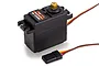 Power HD HD-1250MG micro servo with black plastic casing, gold metal output gear, and a three-pin connector lead.