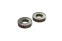 Two ARRMA metal shielded ball bearings shown from an angled top-down perspective against a white background.