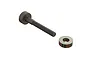 A grey metal socket head screw and a separate flat metal washer for ARRMA 1/5 8S RC vehicles.