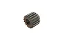 A studio shot of a steel 19-tooth idler gear for an ARRMA 1/5 scale RC vehicle, featuring a D-shaped center bore.